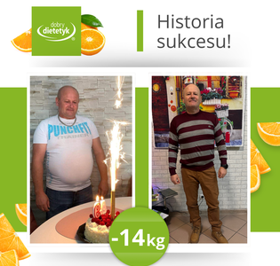 Spadek masy ciała, ale przede wszystkim wyregulowana cukrzyca i cholesterol